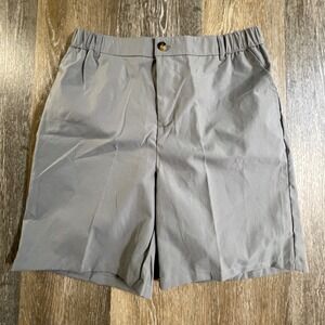 Unbranded Performance Shorts Mens Large Gray Elastic Waist Lightweight SKU 4682